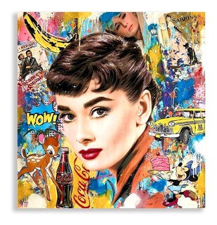 Foto 1 | Cuadro Decorativo Audrey Hepburn Grafiti Para Estética Sala