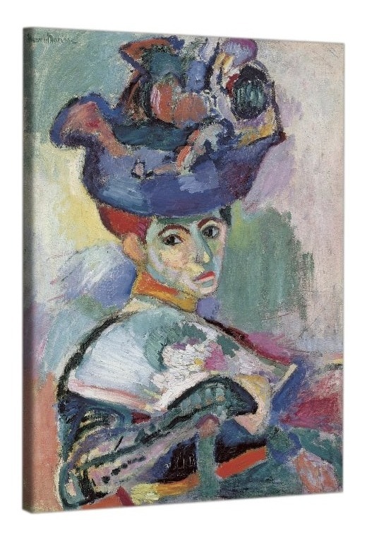 Foto 3 pulgar | Cuadro Arte Henri Matisse Mujer Con Sombrero En Canvas Hd