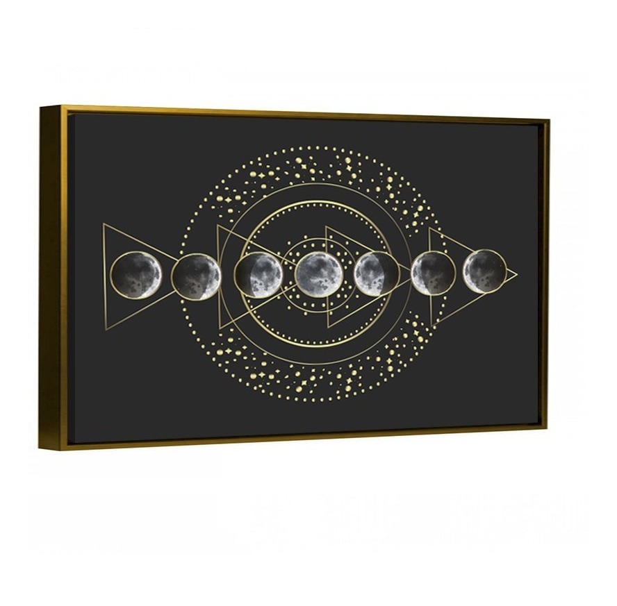 Foto 4 pulgar | Fases De La Luna Boho Cuadro Decorativo En Lienzo Canvas Hd