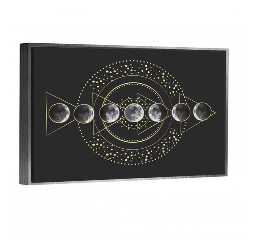 Foto 5 pulgar | Fases De La Luna Boho Cuadro Decorativo En Lienzo Canvas Hd