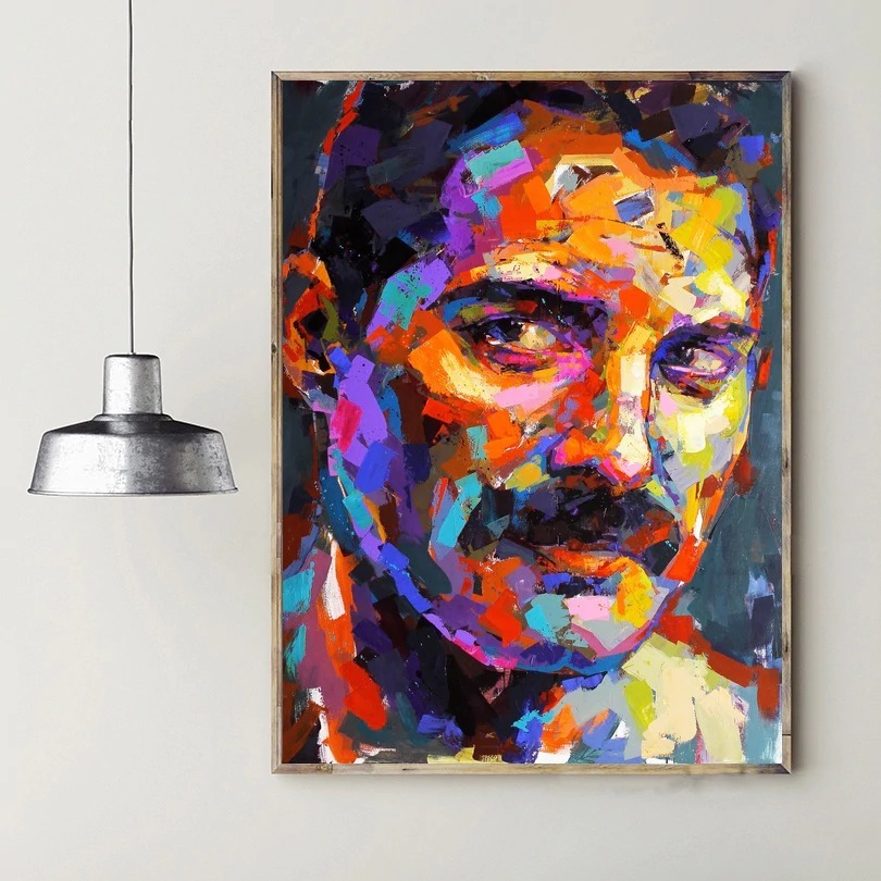 Foto 1 | Cuadro Freddie Mercury Pop Art En Lienzo Canvas Con Bastidor Color Multicolor Armazón N/a