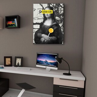 Foto 3 | Cuadro Monalisa Arte Pop Moderno Canvas Grueso 90x120cm