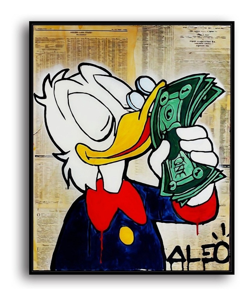 Foto 6 pulgar | Cuadros Alec Monopoly Money Arte Canvas 25x35 Cm Con Marco