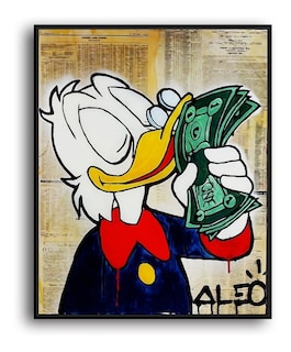 Foto 5 | Cuadros Alec Monopoly Money Arte Canvas 25x35 Cm Con Marco