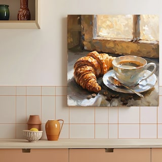 Foto 3 | Cuadro Decorativo Panaderia Cafeteria Croissant Decogaleria