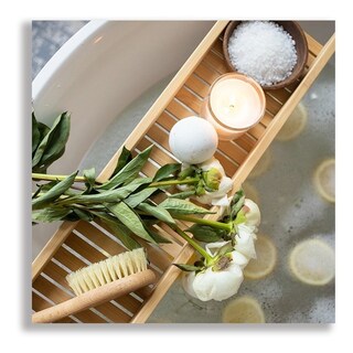 Foto 1 | Cuadro Spa Vela Sales De Baño Canvas Grueso 90x90cm