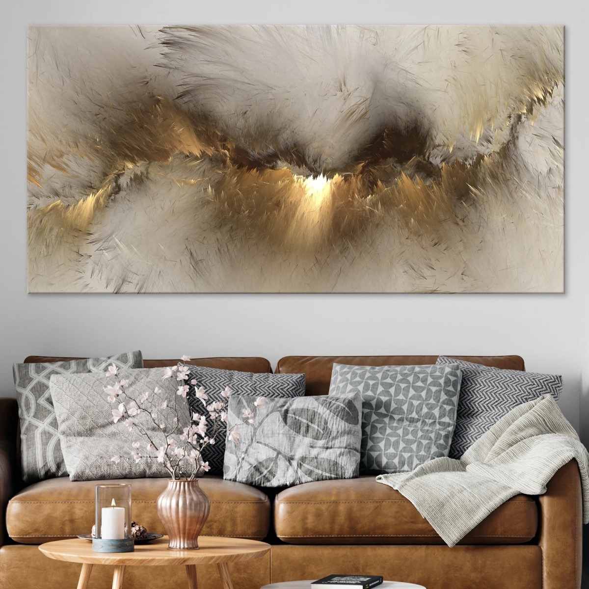 Foto 1 | Cuadro Abstracto Canvas Salacomedor 140x70cm Con  Marco
