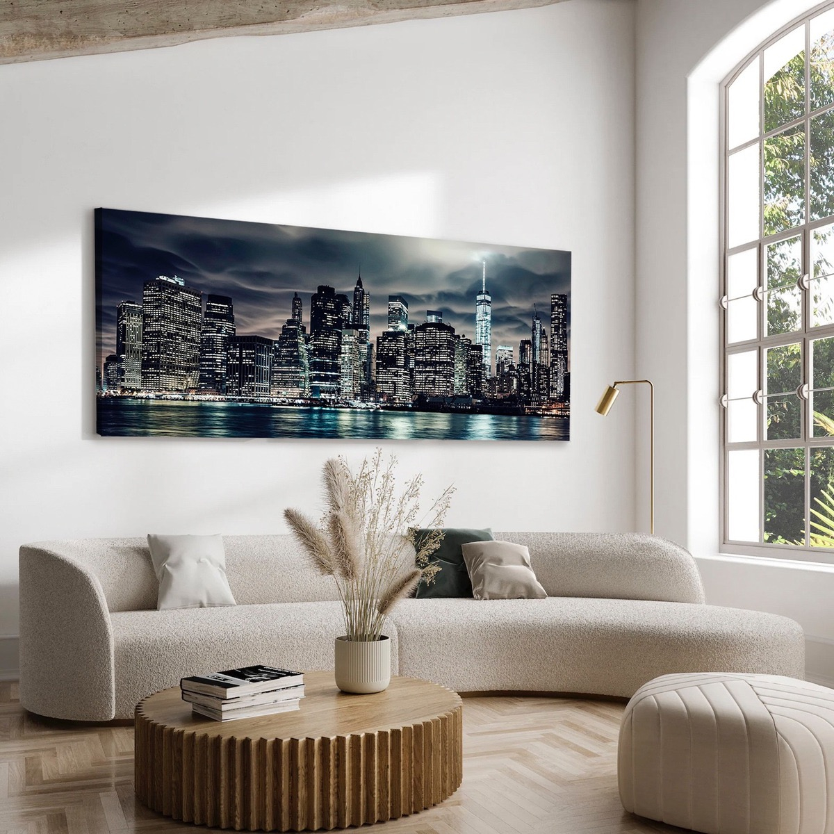 Cuadro Ciudad Nueva York Decorativo Moderno Panorámico Arte