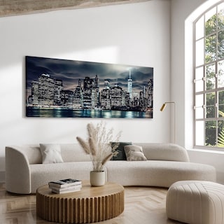 Foto 1 | Cuadro Ciudad Nueva York Decorativo Moderno Panorámico Arte