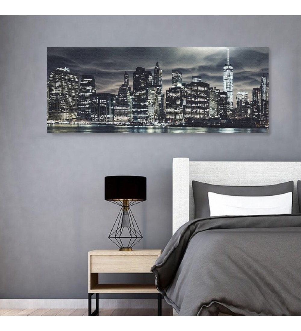 Foto 5 pulgar | Cuadro Ciudad Nueva York Decorativo Moderno Panorámico Arte