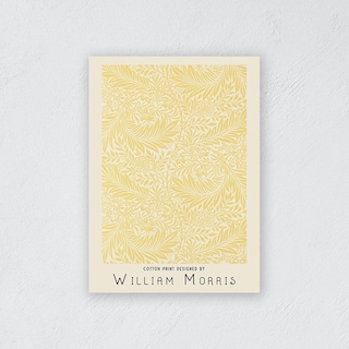 Foto 3 | Cuadro Canvas William Morris Flores Amarillas Vintage Print