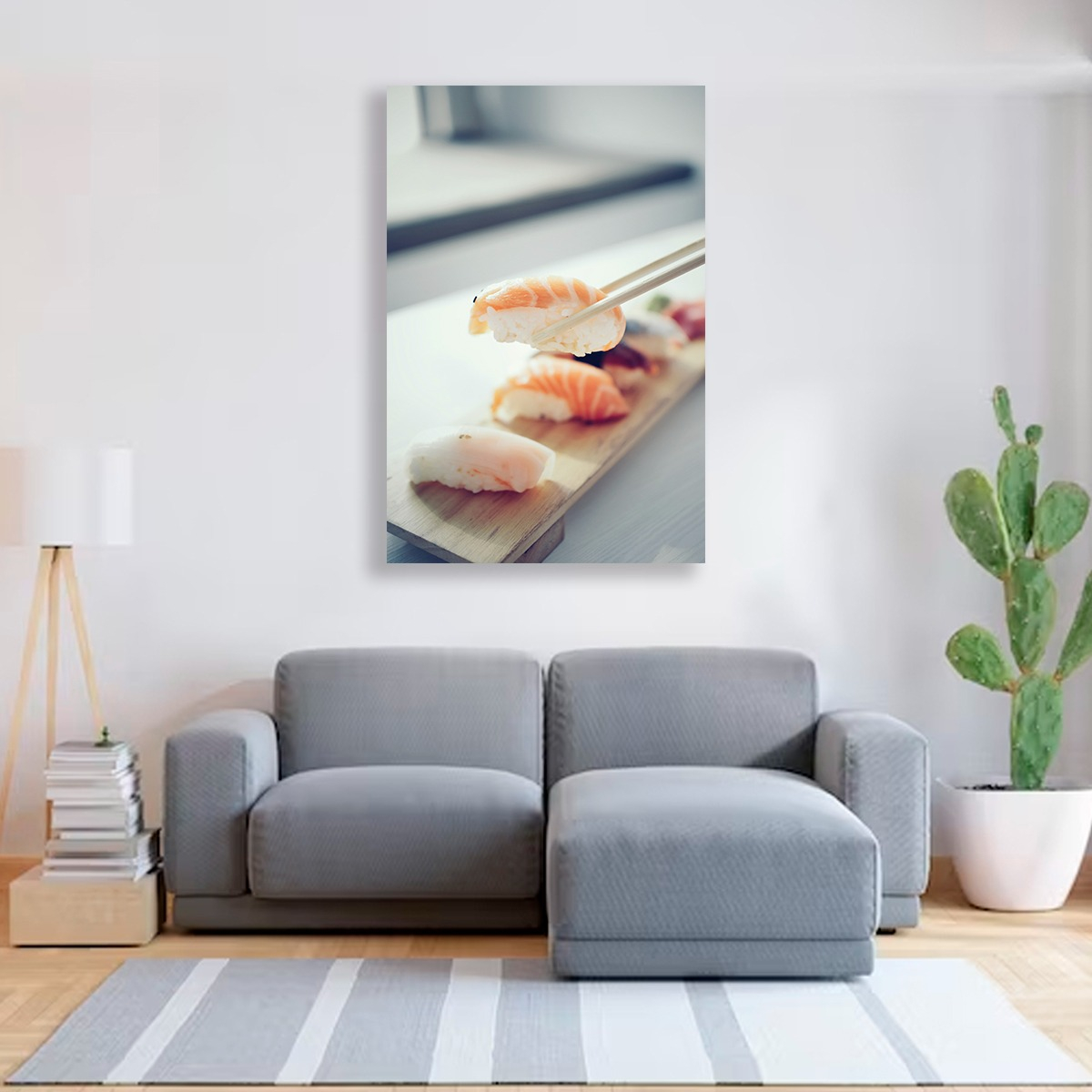 Foto 5 pulgar | Cuadro Decorativo Sushi Comedor O Cocina Restaurante Salmon