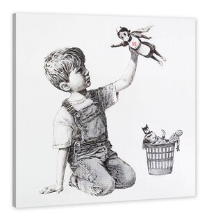 Foto 1 | Cuadro Decorativo Arte De Banksy Tributo Al Personal Médico