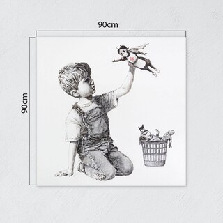 Foto 2 | Cuadro Decorativo Arte De Banksy Tributo Al Personal Médico
