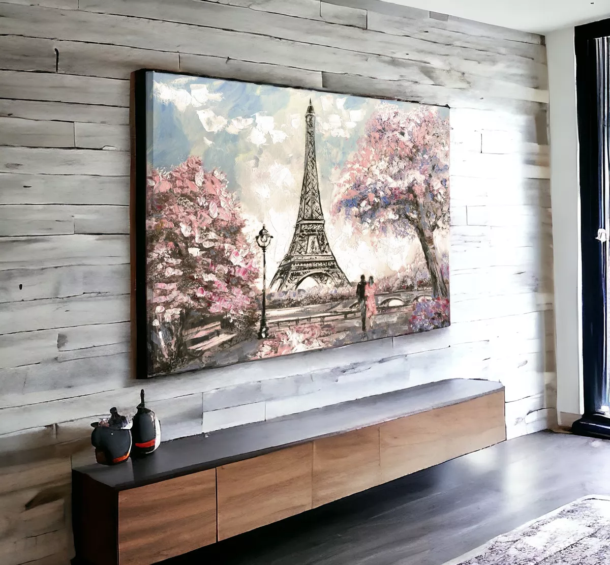 Foto 3 pulgar | Cuadro Decorativo Floral Paris Rose 120x80 Finder Decor