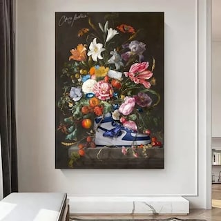 Foto 1 | Tenis Nike Sneakers Flora Cuadros Canvas Con Marco Flotante