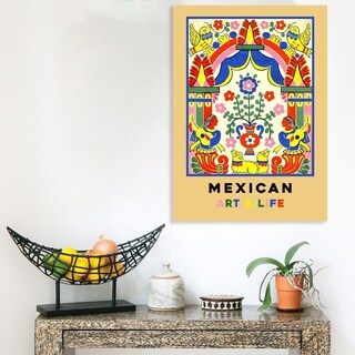 Foto 1 | Cuadros Art & Life México Vintage Lienzo Canvas Listo Colgar Armazón Bastidor De Madera
