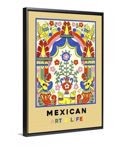 Foto 4 | Cuadros Art & Life México Vintage Lienzo Canvas Listo Colgar Armazón Bastidor De Madera