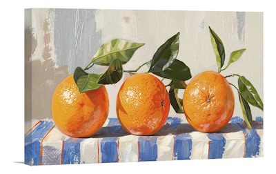Foto 2 | Cuadro Decoración Comedor Naranjas Canvas Estilo Pintura Hd