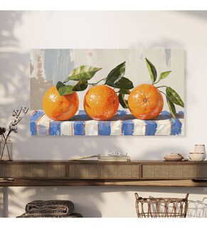 Foto 3 | Cuadro Decoración Comedor Naranjas Canvas Estilo Pintura Hd