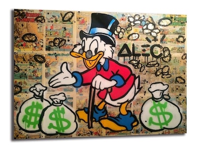 Foto 1 | Cuadros Alec Monopoly En Canvas Graffiti Art Urban Modernos