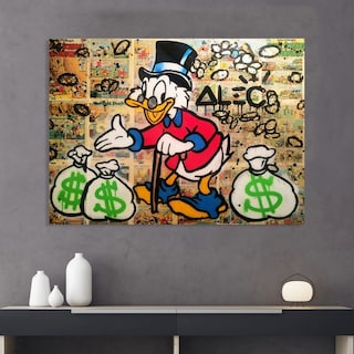 Foto 2 | Cuadros Alec Monopoly En Canvas Graffiti Art Urban Modernos