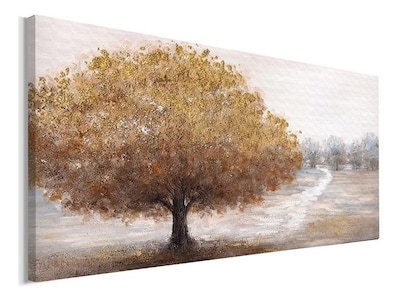 Foto 1 | Cuadro Canvas Paisaje Arboles Elegante Abstracto 50x100cm