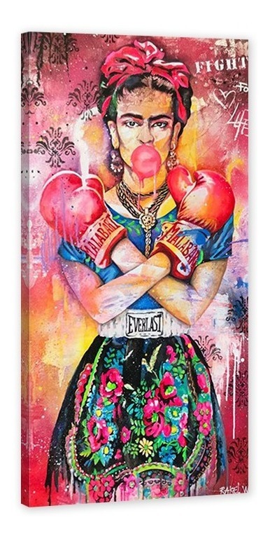 Cuadro Decorativo Alec Monopoly Frida Kahlo Box Graffiti