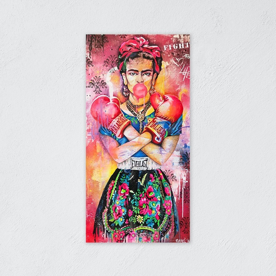 Foto 6 pulgar | Cuadro Decorativo Alec Monopoly Frida Kahlo Box Graffiti