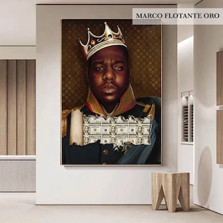Foto 2 | Cuadro Hip Hop Biggie Smalls Crown Notorious Canvas 120x80cm