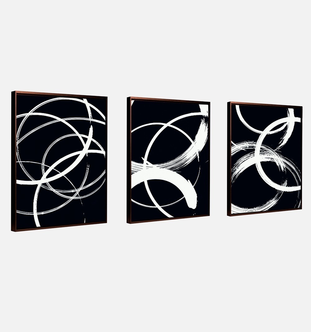 Foto 6 pulgar | Set Cuadros Decorativos Moderno Minimalista Circulo, Sala