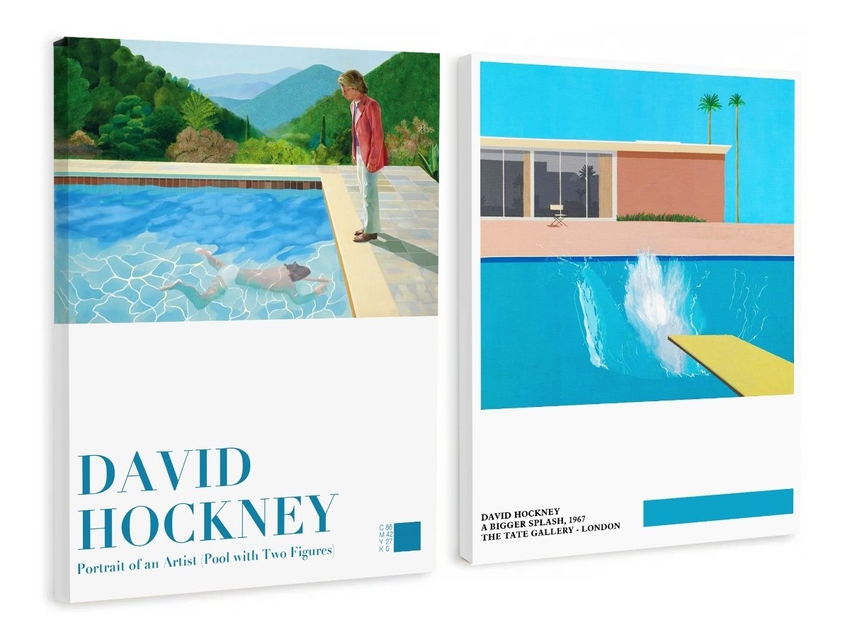 Foto 2 | David Hockney Big Splash Arte Minimalista Moderno Cuadros Color Multicolor