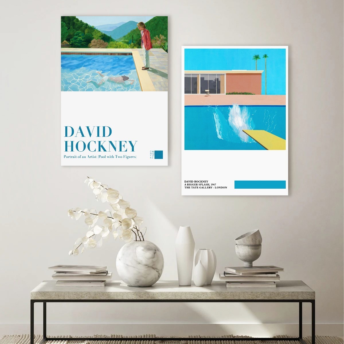 Foto 4 pulgar | David Hockney Big Splash Arte Minimalista Moderno Cuadros Color Multicolor