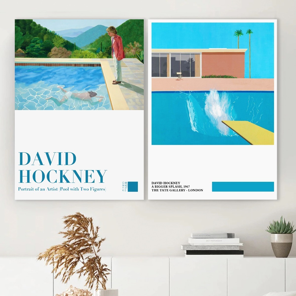 Foto 5 pulgar | David Hockney Big Splash Arte Minimalista Moderno Cuadros Color Multicolor