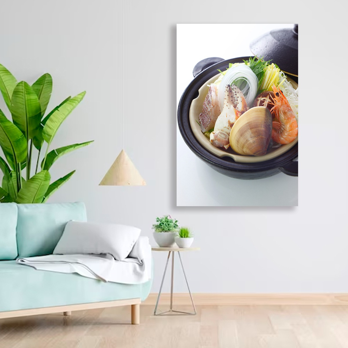 Foto 4 pulgar | Cuadro Decorativo Mariscos Marisquería Restaurante 150x100cm