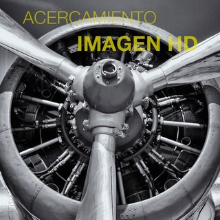 Foto 4 | Tríptico Decorativo Hélice Avión En Canvas Mate Premium Hd Color Grises Armazón Bastidor De Madera