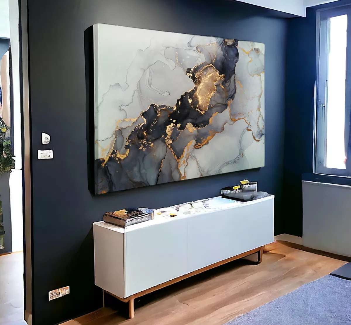 Foto 3 pulgar | Cuadro Decorativo Marmol Hades 120x80 Finder Decor