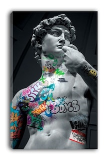 Foto 1 | Cuadro Grafiti Escultura De David Moderno Canvas Grueso