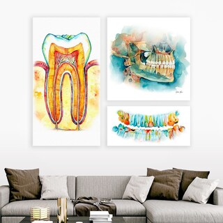 Foto 5 | Cuadros Dentista Consultorio Odontología Canvas C/ Bastidor Color Multicolor