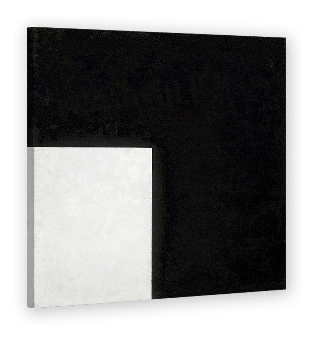 Foto 2 pulgar | Cuadro Minimalista Blanco Y Negro Kazimir Malevich En Canvas