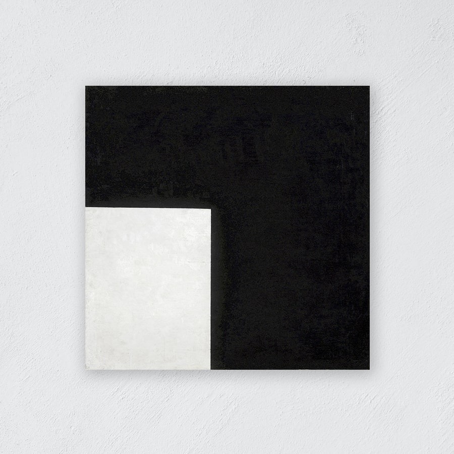 Foto 4 pulgar | Cuadro Minimalista Blanco Y Negro Kazimir Malevich En Canvas