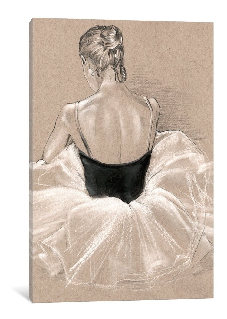 Foto 4 | Cuadros Bailarinas Ballet En Lienzo Canvas Estilo Galeria Color Neutros Armazón Bastidor