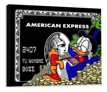 Foto 1 | Cuadro Canvas American Express Scrooge Mcduck Grande 90x120c