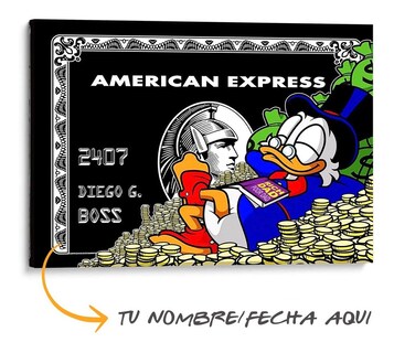 Foto 2 | Cuadro Canvas American Express Scrooge Mcduck Grande 90x120c