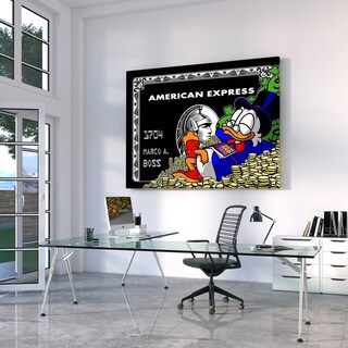 Foto 3 | Cuadro Canvas American Express Scrooge Mcduck Grande 90x120c
