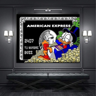Foto 5 | Cuadro Canvas American Express Scrooge Mcduck Grande 90x120c