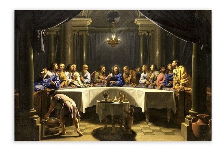 Foto 4 pulgar | Cuadro La Ultima Cena Decorativo En Lienzo Canvas Con Bastid