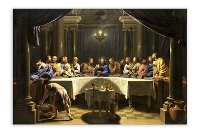 Foto 3 | Cuadro La Ultima Cena Decorativo En Lienzo Canvas Con Bastid