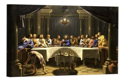Foto 4 | Cuadro La Ultima Cena Decorativo En Lienzo Canvas Con Bastid