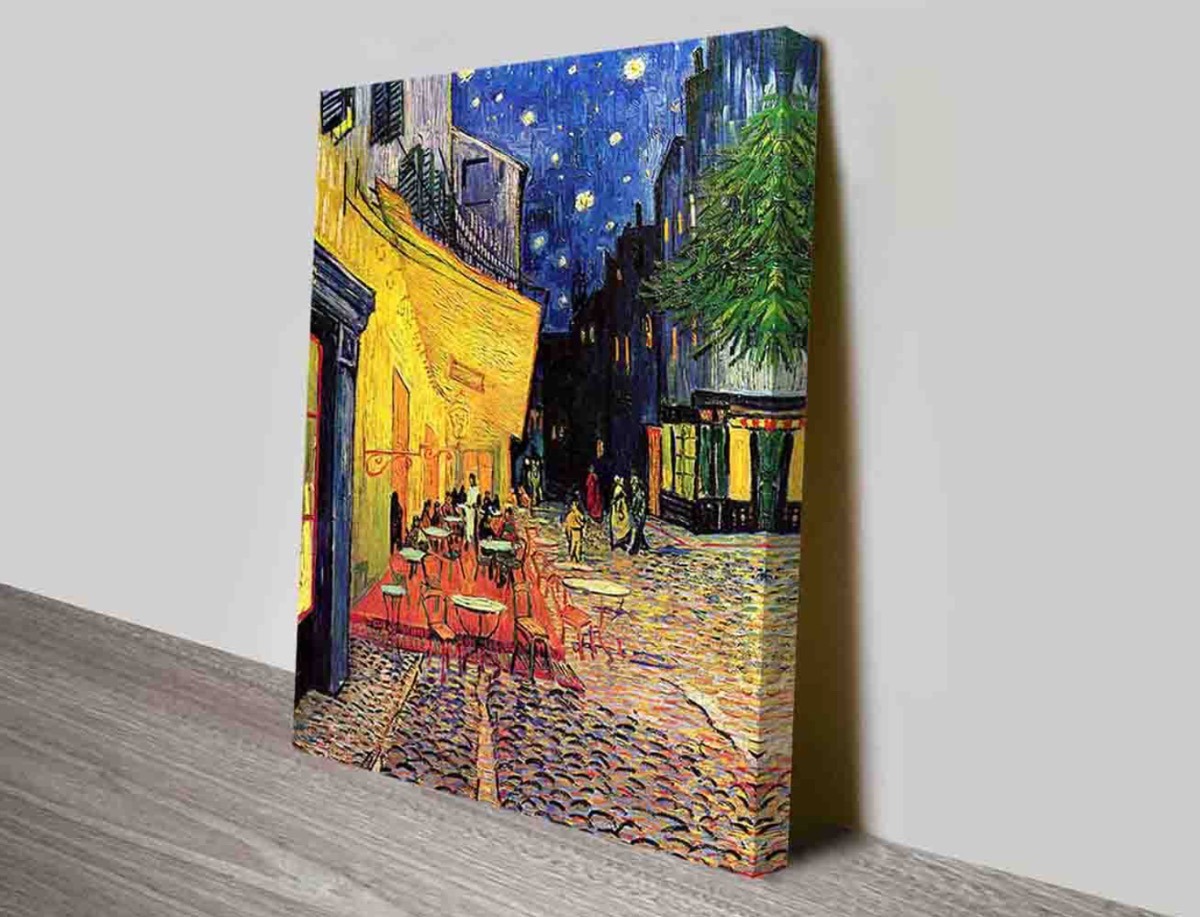 Foto 6 pulgar | Cuadro Canvas Van Gogh Terraza De Café Con Bastidor Materiales De Calidad No Sinteticos 80x100cm Tintas Eco Friendly Co